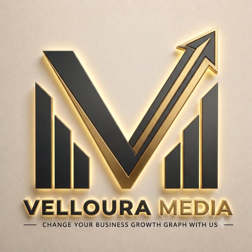 Velloura Media logo artwork